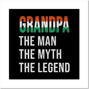 Grand Father Hungarian Grandpa The Man The Myth The Legend - Gift for Hungarian Dad With Roots From  Hungary Posters and Art